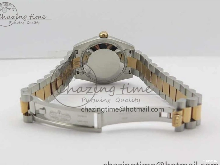 RG SS President Stick Markers NH05A Best GSF 178274 SEIKO 31mm Datejust Edition on Bracelet Dial SS RG Silver 1123